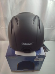 Ovation OV Deluxe Schooler Riding Helmet Equestrian Black M/L Medium / Large New