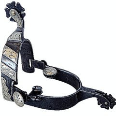 Classic Equine Cowboy Spurs Pair of 2 Right Side Straight Cloverleaf Spurs