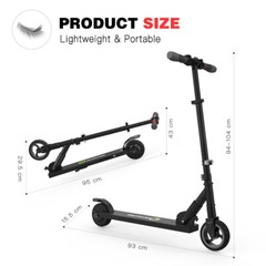 Electric Scooter Kids 250W Motor Long Range Safe Folding E-Scooter Refurbished