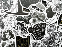 2500 Random Wholesale Gothic Stickers Lot Tattoo Pack Dark Skull Theme Decals