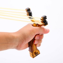 Professional High Velocity Catapult Wrist Rocket Hunting Slingshot +Rubber Band