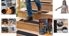 Black Anti-Slip Grip Tape, 12-Pack, 6” x 30” – Protect Surfaces, Enhance Safety