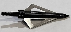 6PCS Hunting Broadheads 125 Grain Stainless Steel 3-Blade Integral Forming Tips