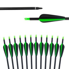 6/12pcs Fiberglass Arrows Hunting Archery Target Arrows Recurve Bow Longbow Hunt