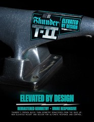 Thunder Skateboard Trucks T-II Polished Silver – Choose Size