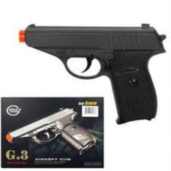 G3 Metal Spring Airsoft Pistol 230 FPS James Bond Replica 1:1 Scale Black