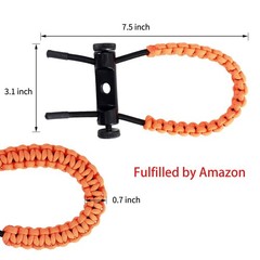 SOPOGER Archery Bow Wrist Sling Adjustable Hunting Strap Braided Orange