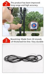 45/50lbs Direct Pull Bow Alloy Handle Mixed Carbon Arrow 5 Needle Aiming