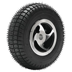 4-Pack Front Rear 9×3.50-4 Tire on Wheel for Mobility Scooter Wheelchair Mower