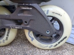 Powerslide Swell Lite 100 Skates Black 3 Wheel Mens 5 / Women’s 7