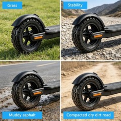 80/65-6 Scooter Tire & Inner Tube Kit, 10×3.0 Replacement for Electric Scooters,