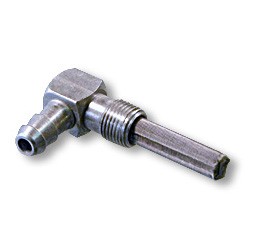 90 Degree Elbow 1/4″ Fuel Line Fitting with Filter 1/8» N.P.S.C. Go Kart ATVs