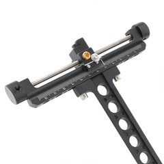 Compound Bow Sight Single Pin 0.059″ Fiber 4X Lens Long Pole Archery Hunt TP8510