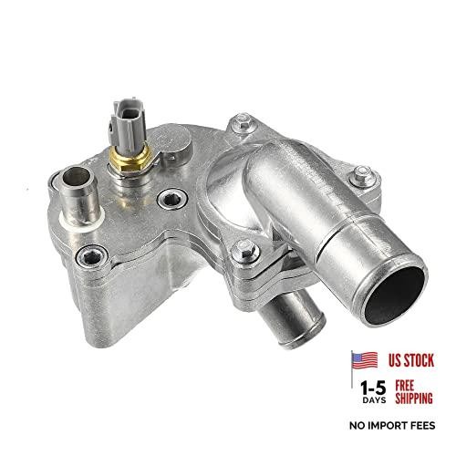 Upgraded Aluminum Alloy Thermostat Housing Assembly with Sensor for Ford for