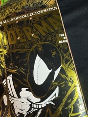 SUPER RARE Spiderman Gold Holofoil Black Suit HUF Skateboard Deck Marvel Comics