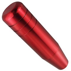 Red Aluminum Alloy Shift Knob – Weighted Metal Gear Lever – 5″
