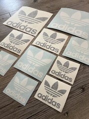 10 Adidas Shoe Skateboarding Stickers Die Cut Skateboarding Vinyl Decals White