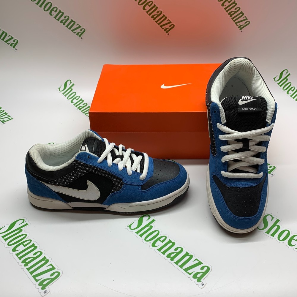 Nike Skeet 324957 411 Blue Black White Athletic Skateboard Shoes Mens 8