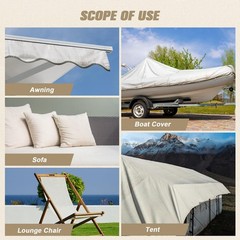 OAZ 16×79″ Canvas Repair Patch Self-Adhesive Waterproof Fabric Tent Awning Boat