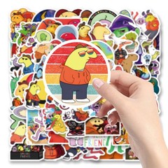 62PCS Smiling Friends Cartoon Stickers for Phones Computers Cars Birthday