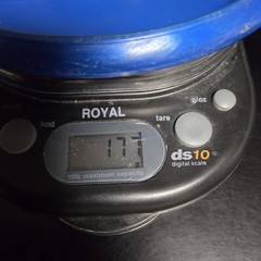 Used Kastaplast K1 Reko, metalic Blue, 177 grams