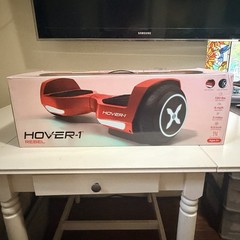 Hover-1 Rebel Kids Hoverboard with LED Headlight, 6 MPH Max Speed – Red
