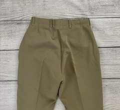 THE TAILORED SPORTSMAN Trophy Hunter Womens Sz 28 Long Khaki Knee Patch Breeches