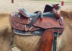 Western Barrel Saddle, Premium Leather Saddle And Complete Tack Set