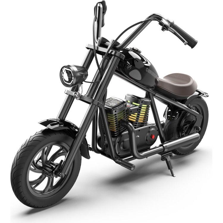 HYPER GOGO Challenger 12 Plus Kids Electric Motorcycle – UL2272 Compliant, Retro