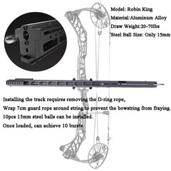 Rapid Bow Archery Launcher Compound Bow Set Shooter Steel Ball Hunting Shooting