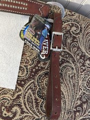 Weaver Breast Collar Leather Swarovski Crystal All American Western Horse Tack