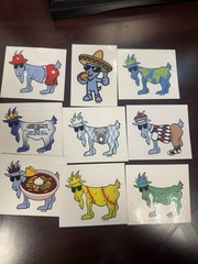 Goat USA Lot Of 50 Stickers Starter Package New Collectors Variety Rare Traders