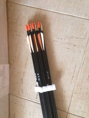 12Pcs 31″ Archery Fiberglass Arrows SP700 OD7mm For Hunting Compound Recurve Bow