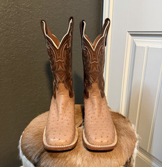 Tony Lama full quill ostrich boots 10D