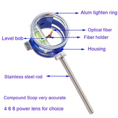 Scope Sight 4X 6X 8X Lens Optical Fiber Pin Bow Hunting Archery Compound Bow