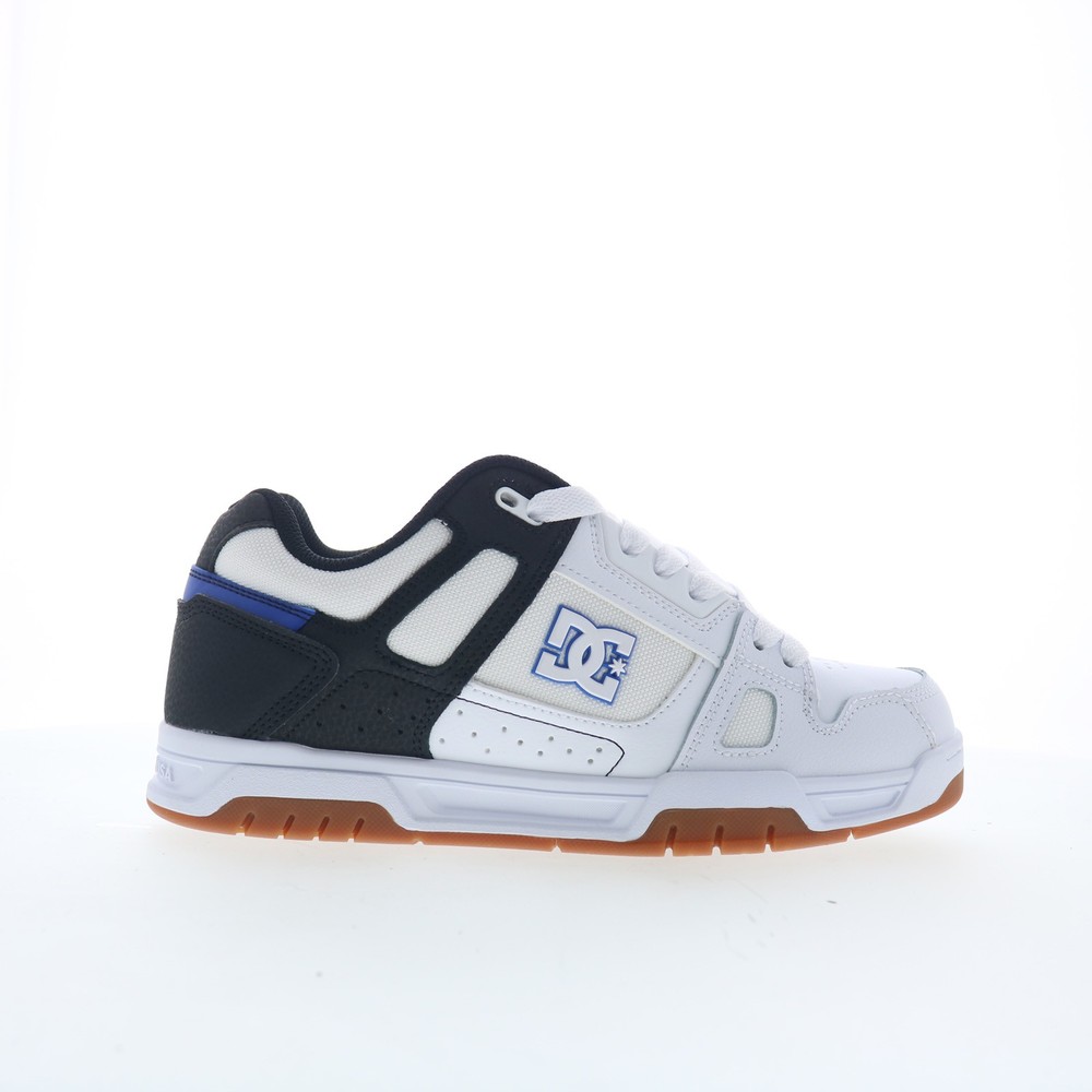 DC Stag DC01813100-WBBLGM Mens White Leather Skate Inspired Sneakers Shoes
