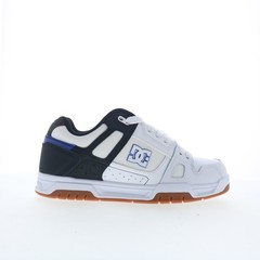 DC Stag DC01813100-WBBLGM Mens White Leather Skate Inspired Sneakers Shoes