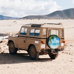 Palms and Beach Spare Tire Cover Tropical Landscape Caribbean Wheel Covers fo…