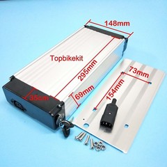 Aluminium Rear Rack Battery Case 05 / 07 36V for ebike battery 18650 cells