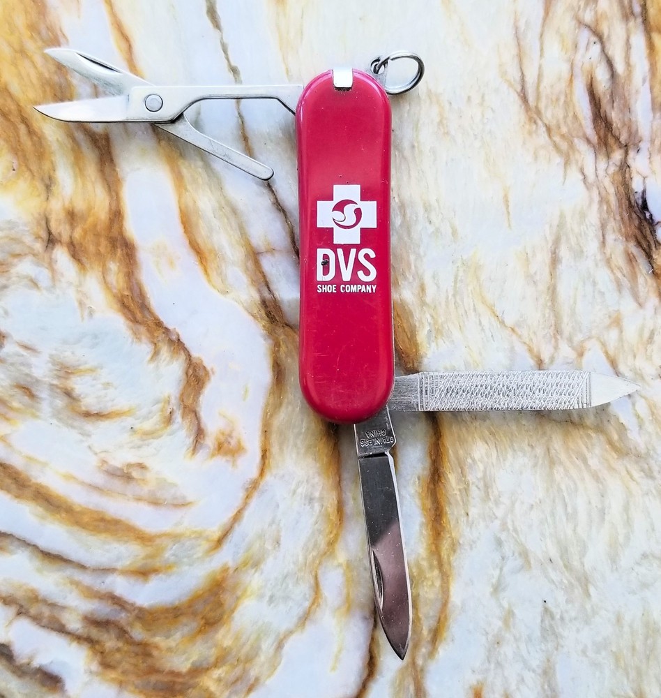 DVS Shoes «Swiss Army» Knife Skate Skateboard small pocket multitool ~ Vintage