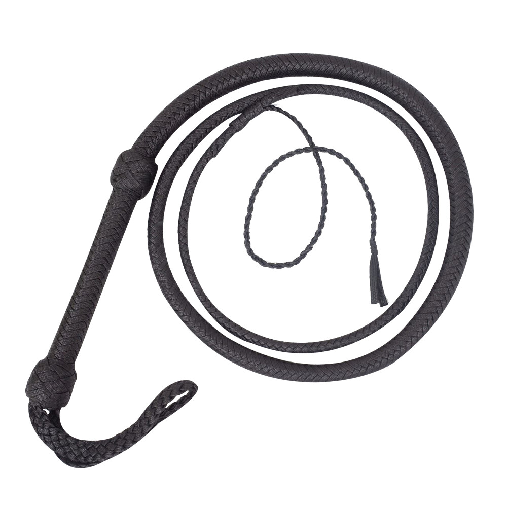 BULL WHIP 04 to 12 Feet 16 Plaits Para-cord Nylon CUSTOM BULLWHIP