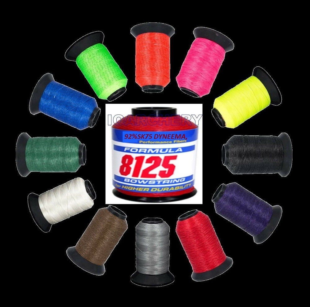 8125 BCY BOW STRING MATERIAL 1/8 LB SOLID COLORS 92 % DYNEEMA