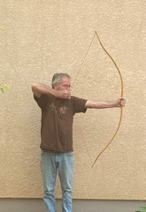 41 lbs 28″ Draw NEW Bend Through Handle Character Osage Orange Long Bow LongBow
