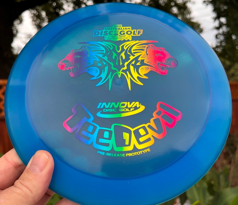 Blue Teedevil Prototype First Run (Pre-Release) Disc Golf 175G Innova #3301