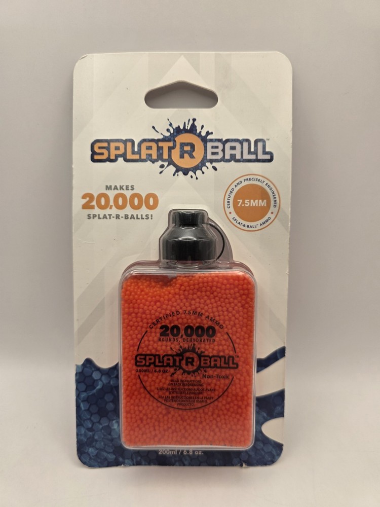 Splat-R-Ball 7.5mm Orange Ammo 20,000 Rounds Certified SplatRBall New Sealed
