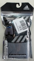 Adidas Men’s Boxer Briefs 2 Pack L 36-38 Black Grey Stretch Performance MSRP$26