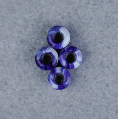 Maple Pro Fingerboard Wheels Classics Purple Swirl 7.6mm x 5mm