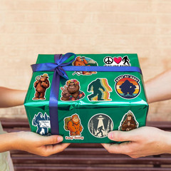 200PCS Bigfoot Stickers, Waterproof Vinyl Sasquatch Stickers for Laptop Water Bo