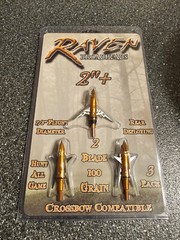 Original Raven Broadheads 2″ Mechanical Broadhead 3-Pack New Old Stock