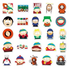 Mix 10/50 PCs South Park Cartoon Luggage Notebook Gift Sticker-No Duplicate
